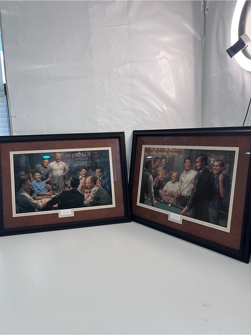 Andy Thomas "Grand Ol' Gang" Framed Presidents Art Print Gallery Decor